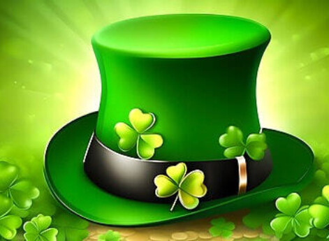 Pngtree happy saint patrick day lucky green hat luck clover image 15639100